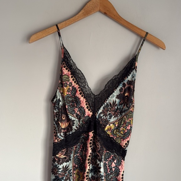 SANDRO Printed silk-twill midi dress Small - Picture 3 of 16